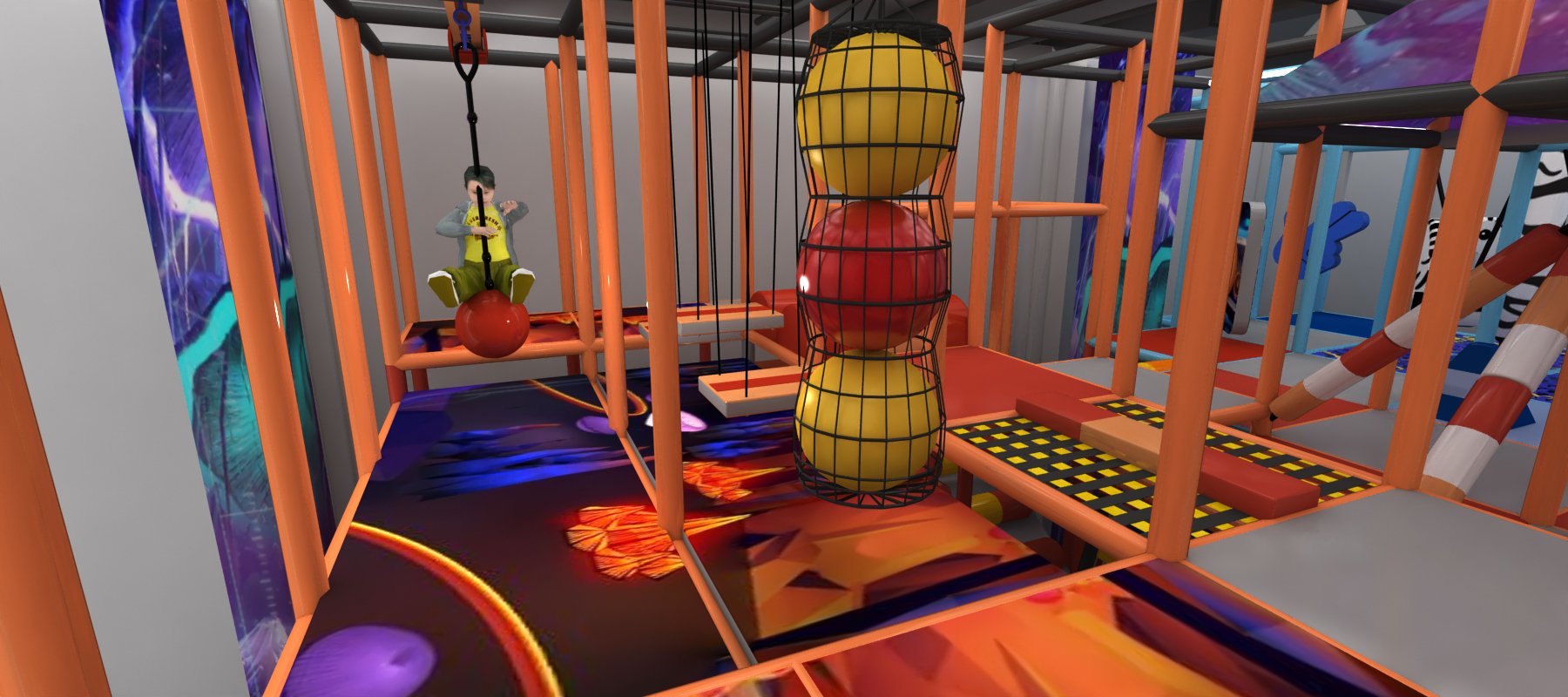 Space cargo softplay equipment