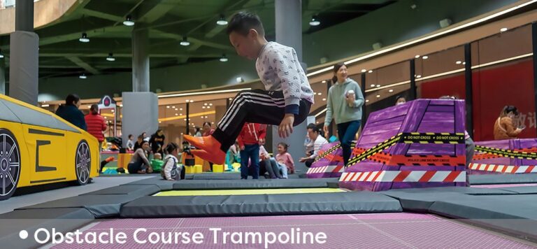 obstacle course trampoline