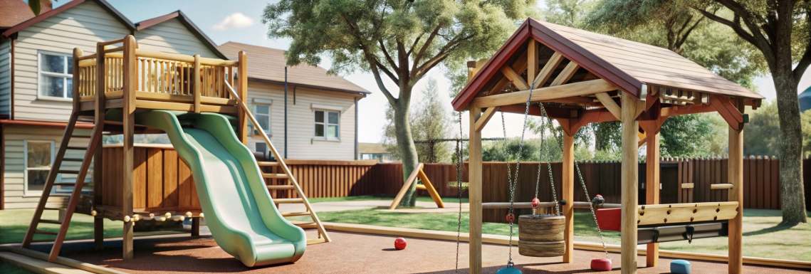 outdoor play area for villa